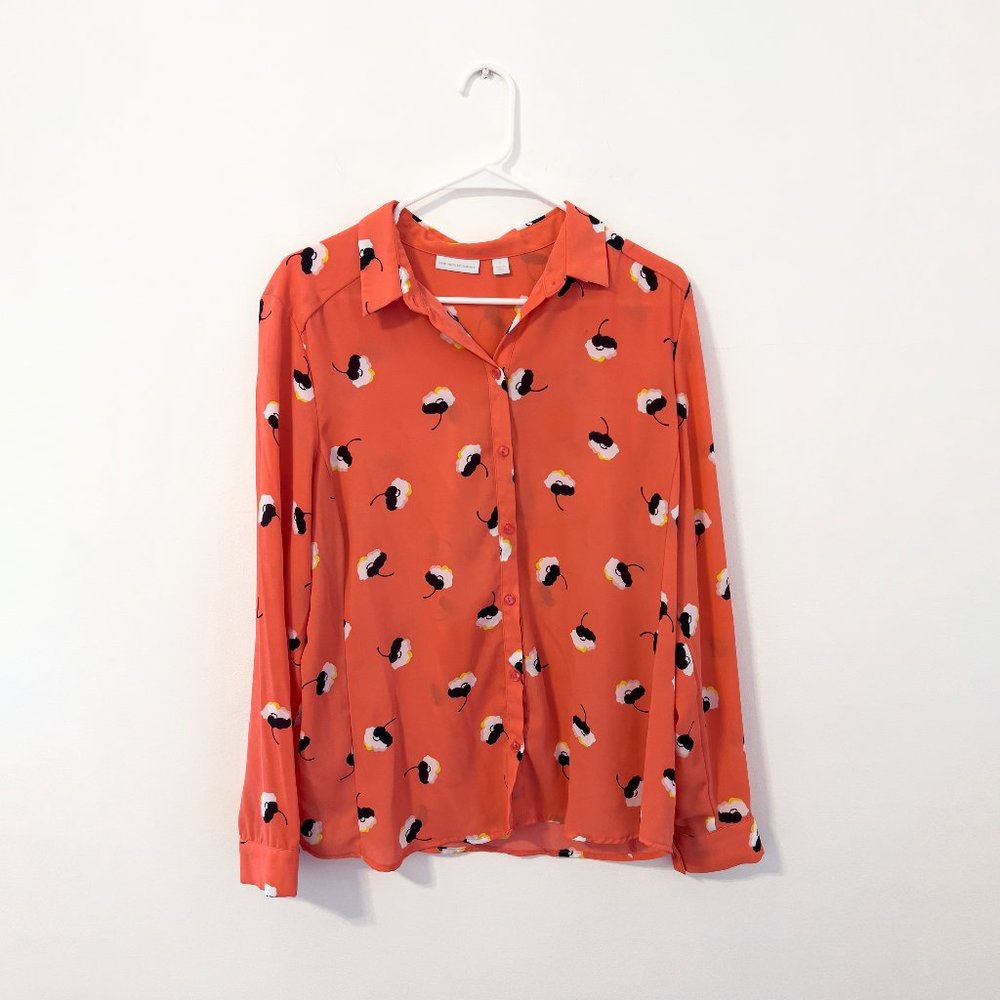 New York & Company Print Shirt
